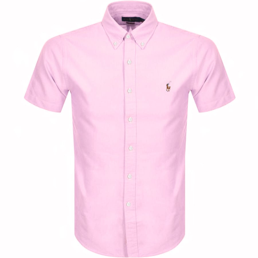 Alternative Image for ProductRalph Lauren Slim Fit Short Sleeve Shirt Pink1